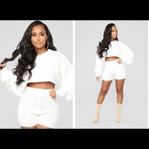 FashionNova Figueroa Set - Ivory